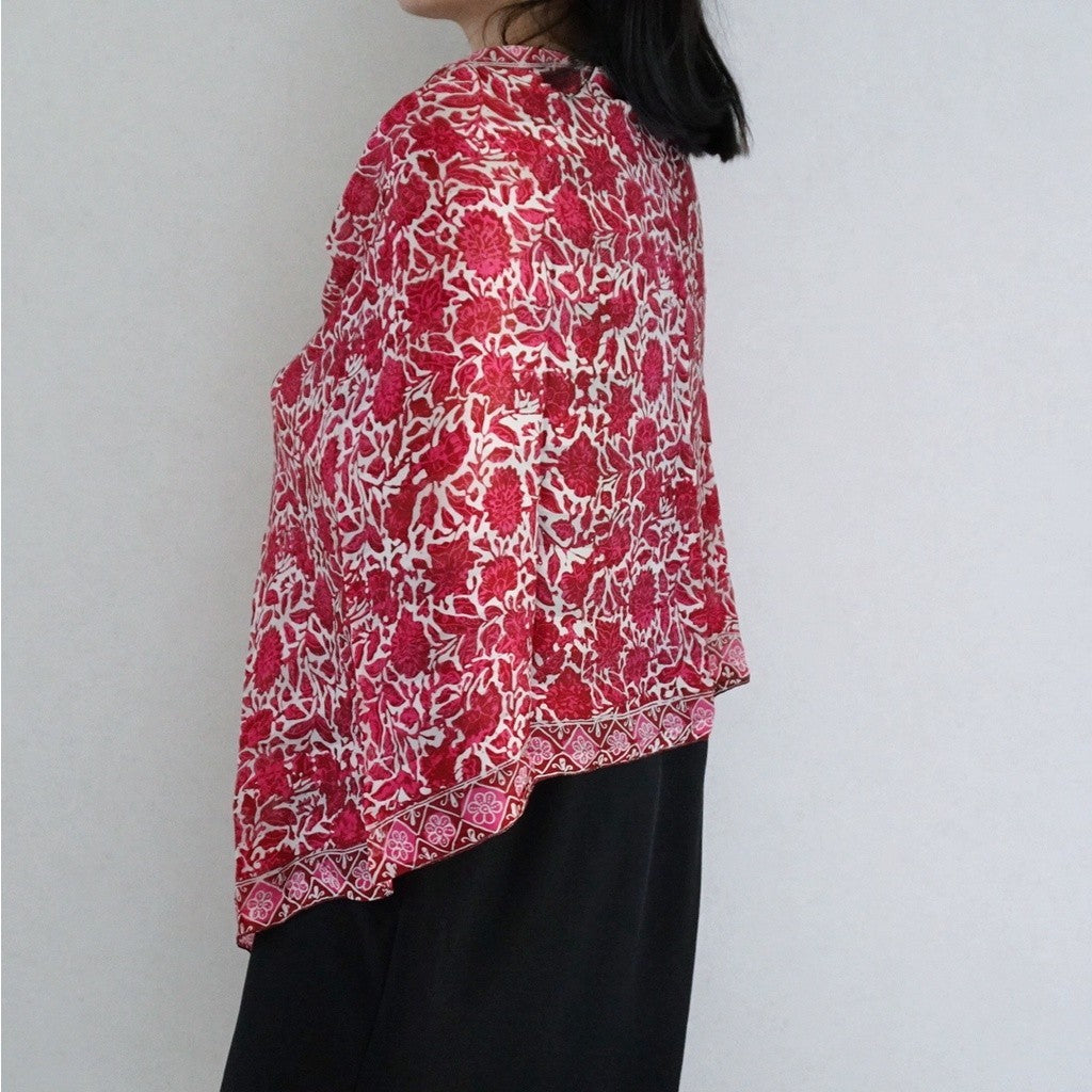 Syal Batik Sutra Pink 11