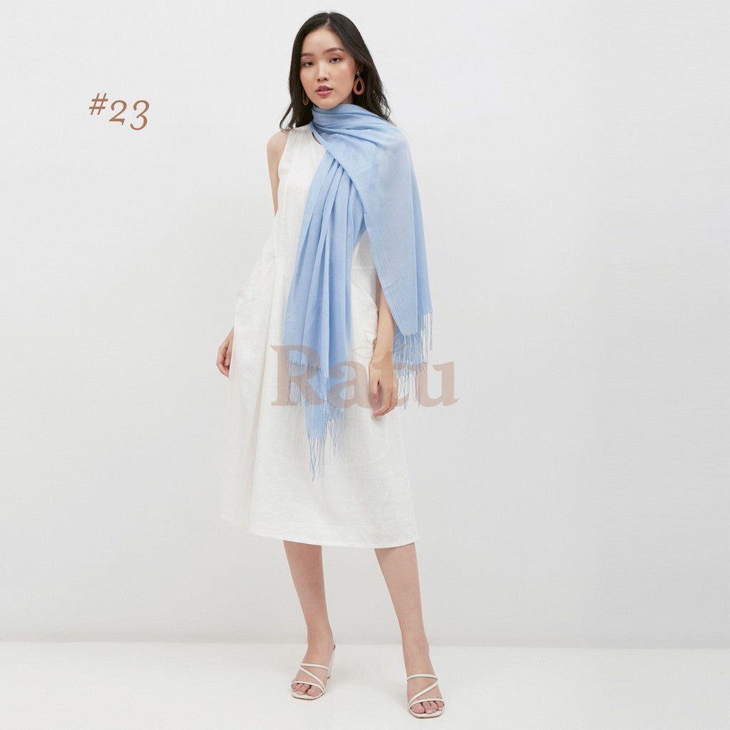 Plain Pashmina Cashmere 23