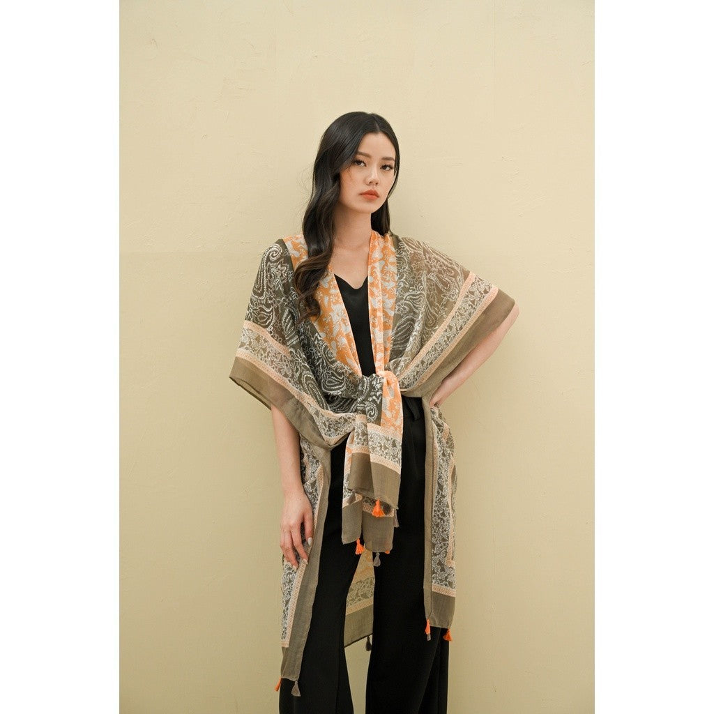(DEFECT SALE) BATIK RATU - Laksmi Brown Outer