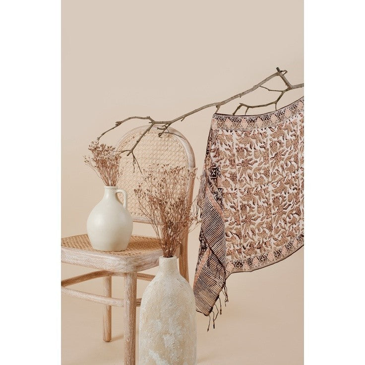 Syal Batik Sutra Brown 03