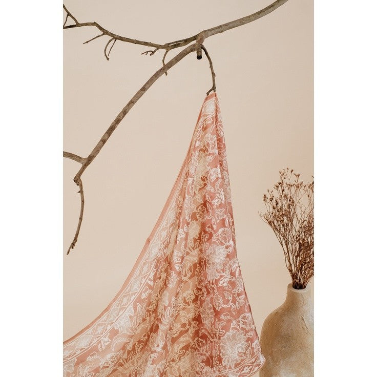 Syal Batik Sutra Cream 04