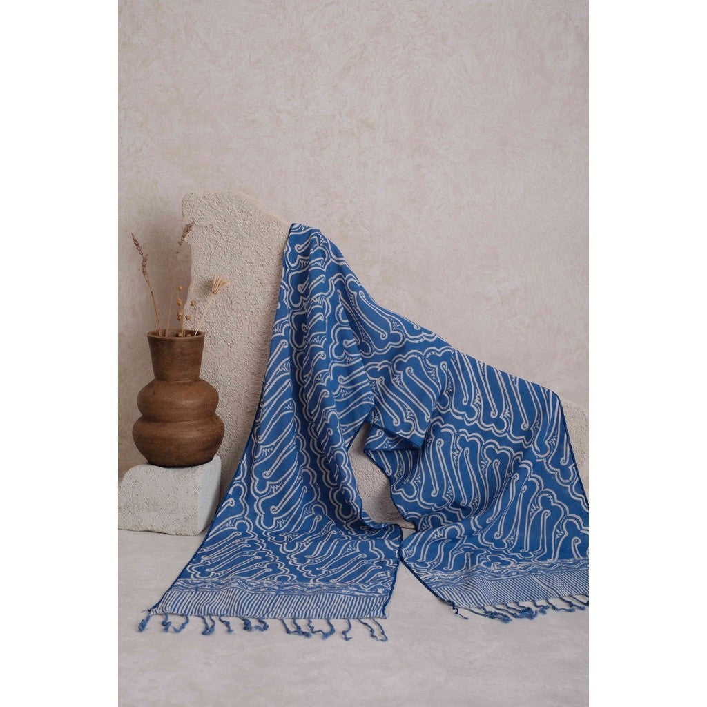 Scarf Batik TCB Parang 2 Blue