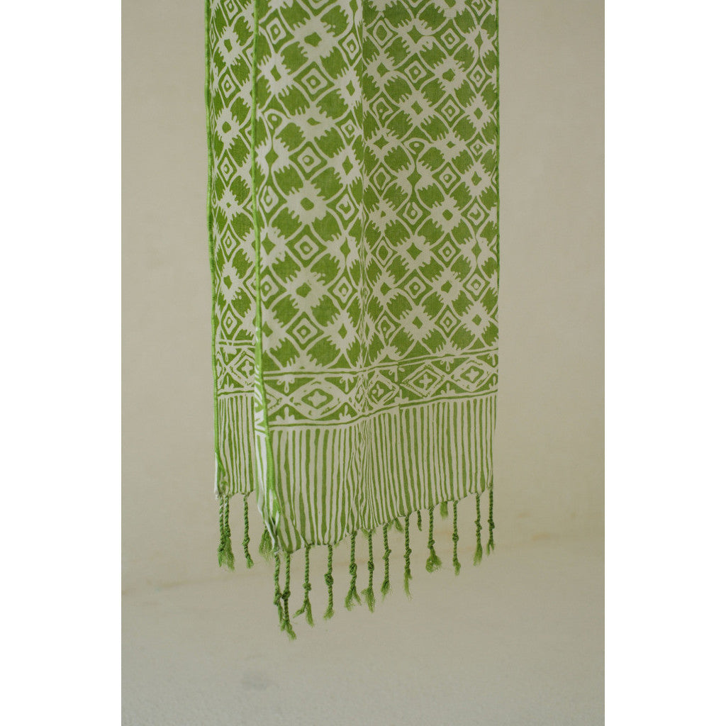 Scarf Batik TCi Kawung 4 Green