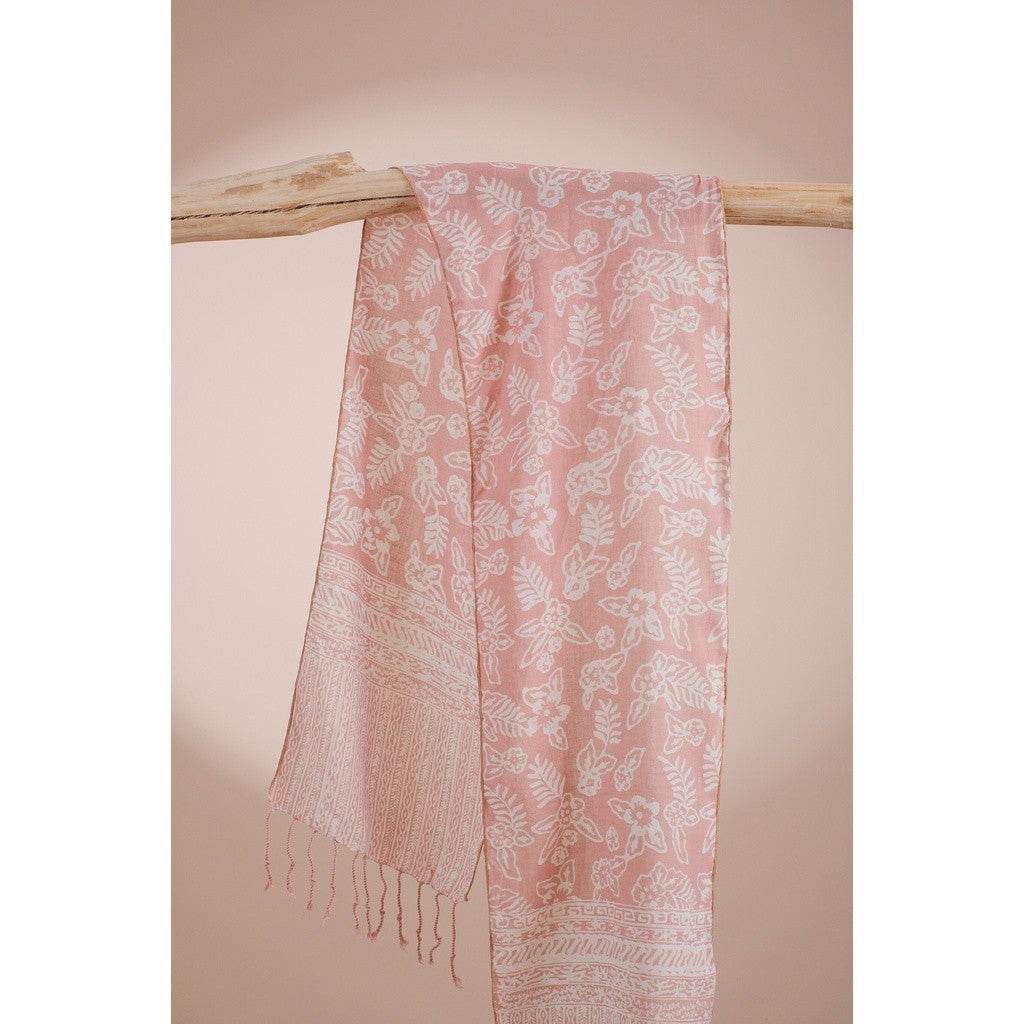 Scarf Batik TCL Daun 2 Cream