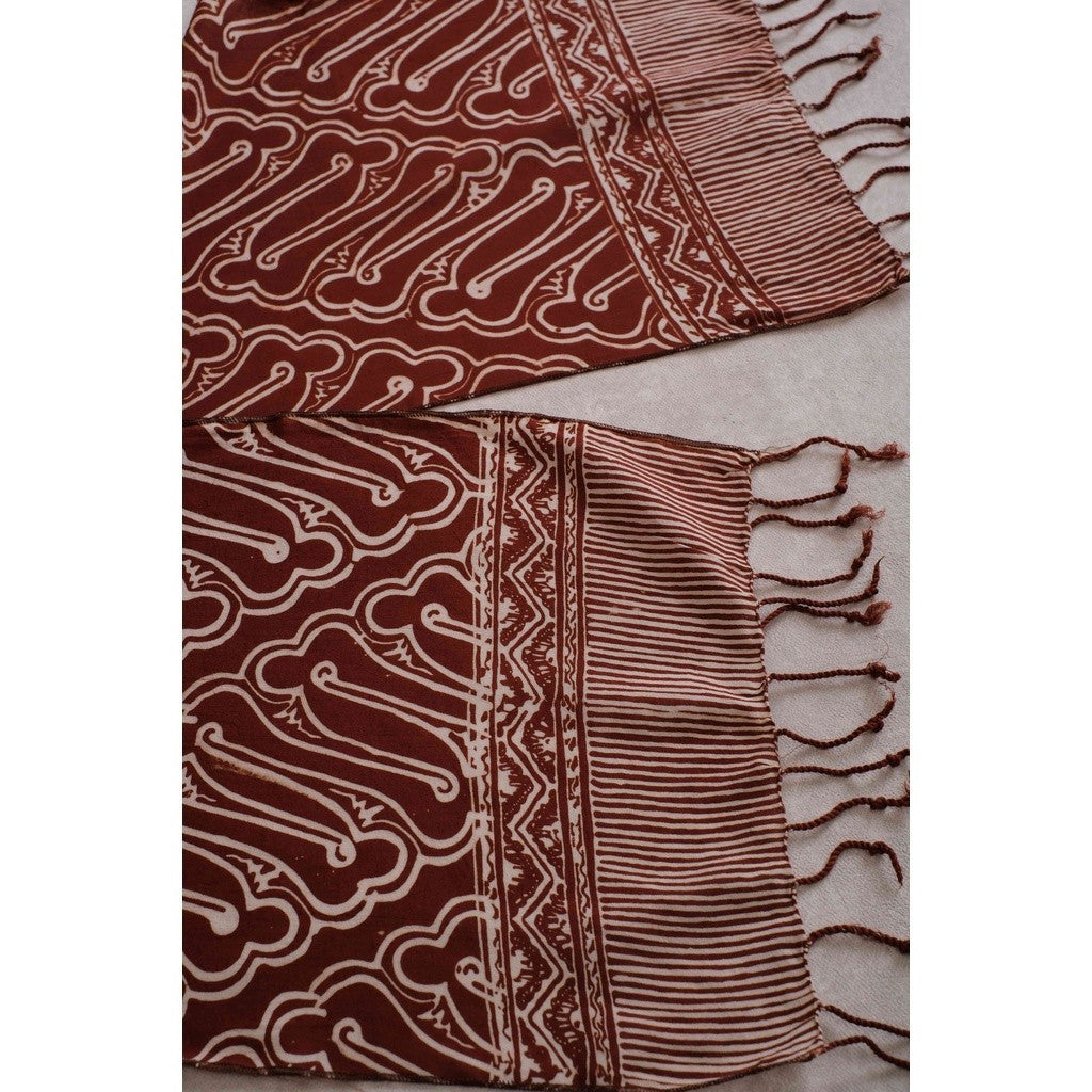 Scarf Batik TCR Parang 2 Brown