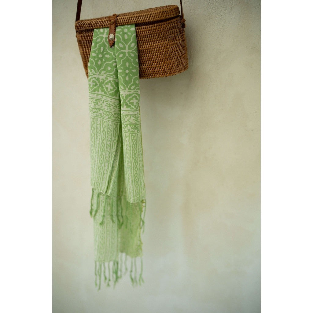 Scarf Batik TCi Kawung 2 Green