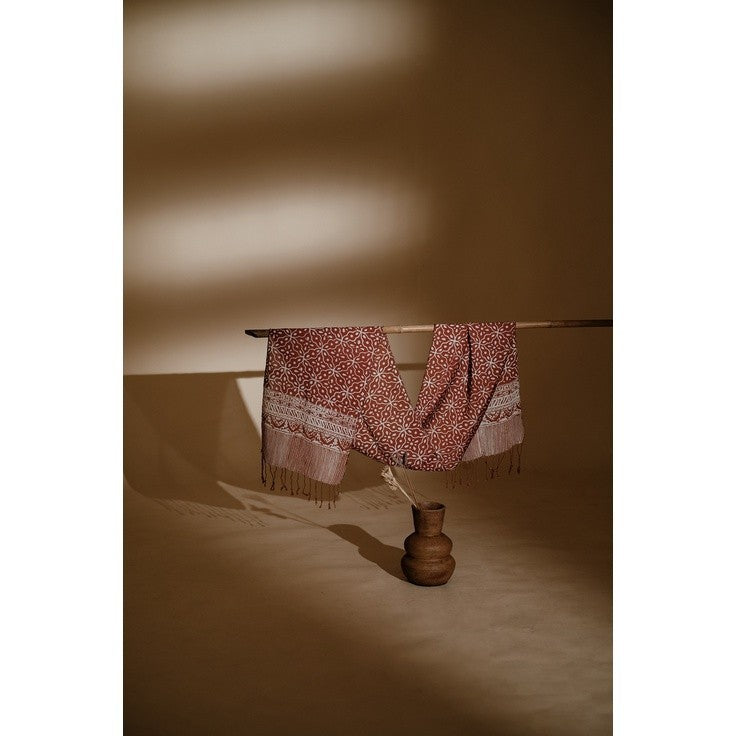 Scarf Batik TCR Kawung 2 Brown