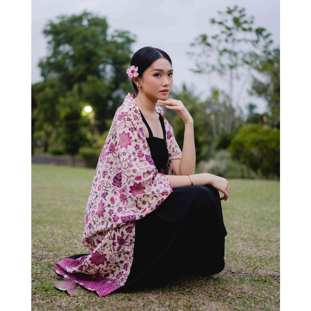 Sekar Purple Batik Outer