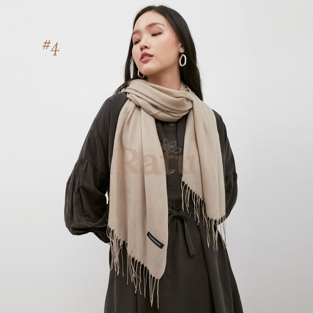 Plain Pashmina Cashmere 04