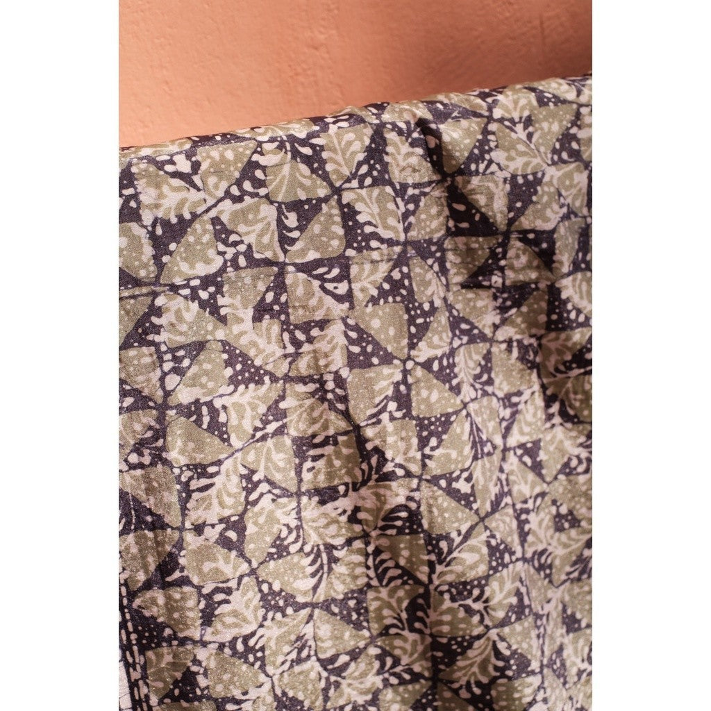 Scarf Batik Kicir - Greyish Blue and Green
