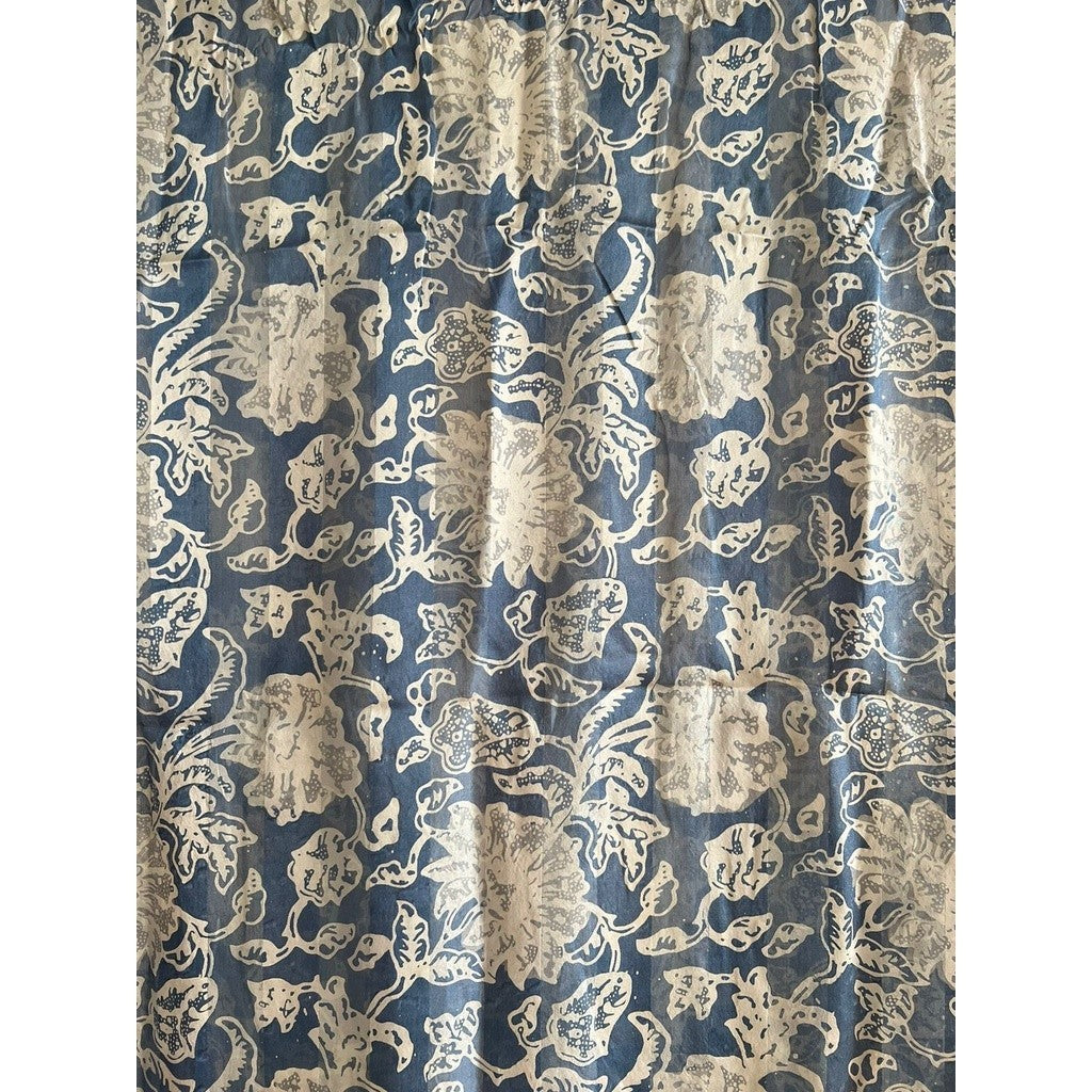 Syal Batik Sutra Pastel Blue 01