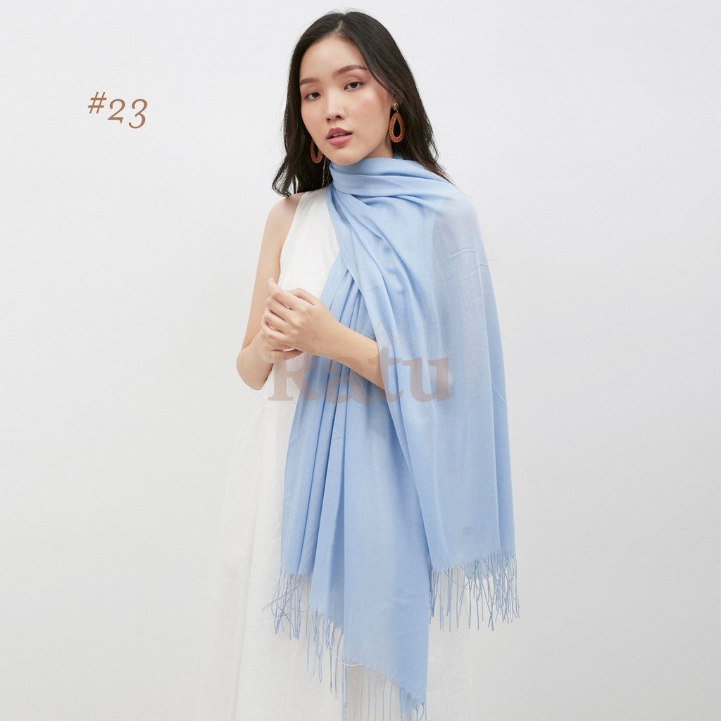 Plain Pashmina Cashmere 23