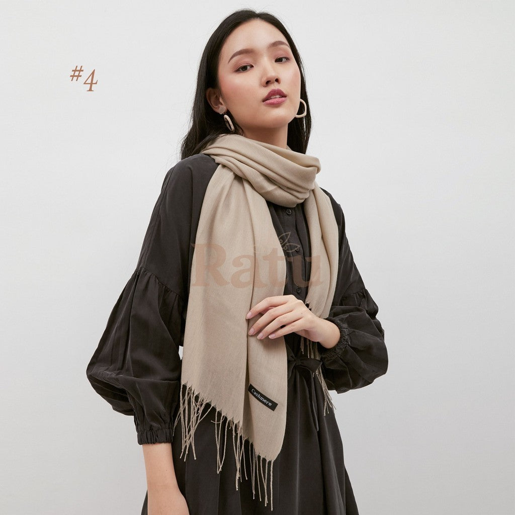 Plain Pashmina Cashmere 04