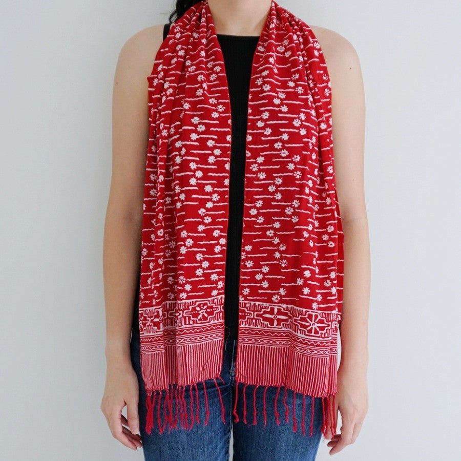 Scarf Batik D52 Red