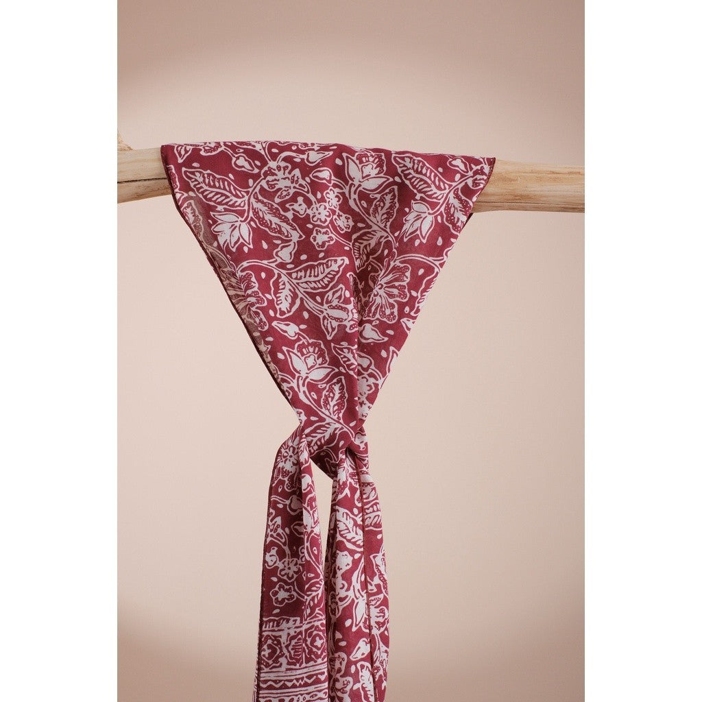 Scarf Batik N2 Maroon Red