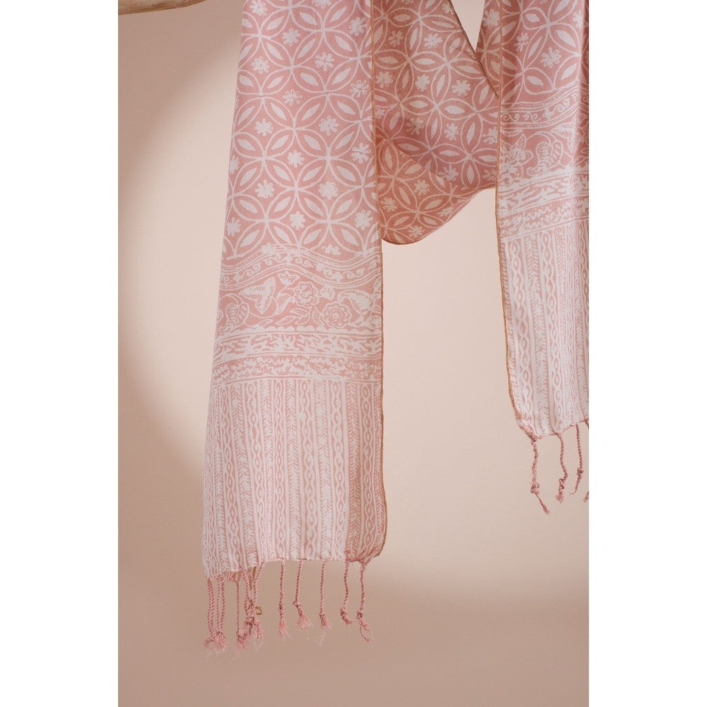 Scarf Batik TCL Kawung 3 Cream