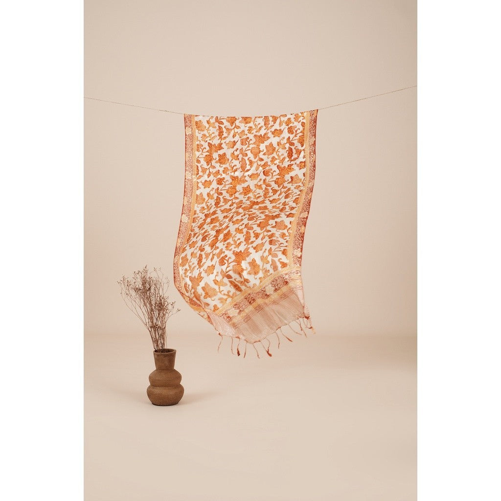 Syal Batik Sutra Brown 01