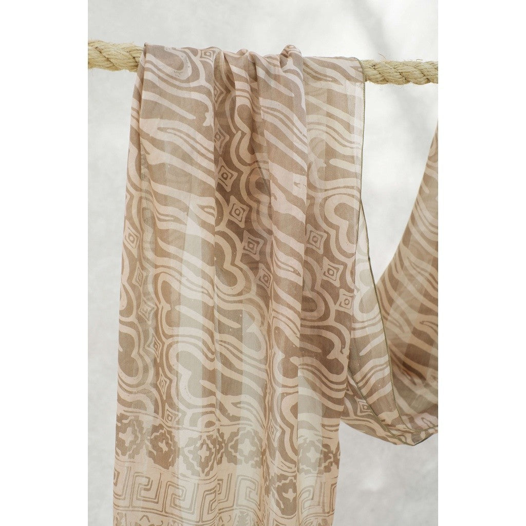 Syal Batik Sutra Parang - Grey - 45