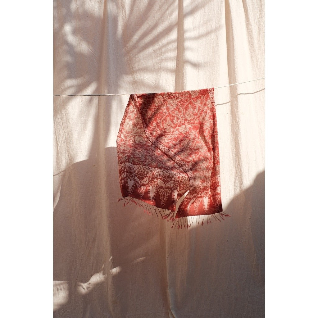 Scarf Batik Ganggang Kombinasi - Pink