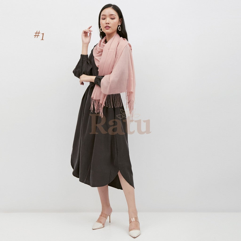 Plain Pashmina Cashmere 01