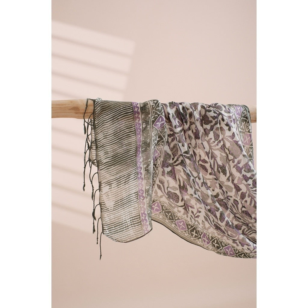 Syal Batik Sutra Green 04