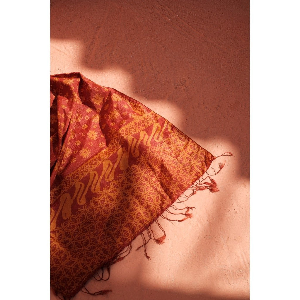 Scarf Batik Melati - Orange