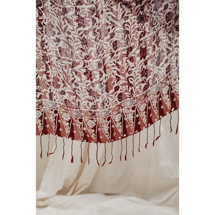 Selendang Batik Sutra Brown 03