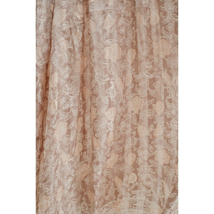 Selendang Batik Sutra Pastel Brown 01