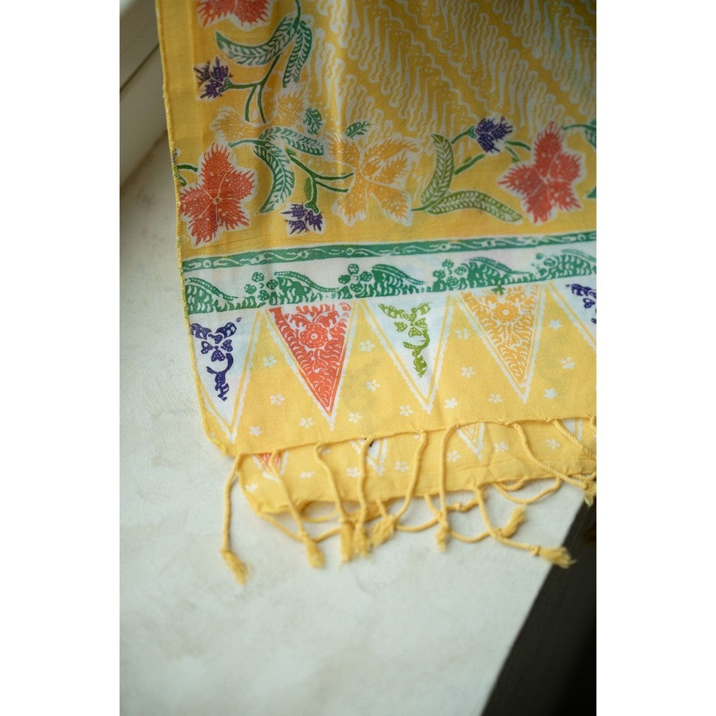 Selendang Batik Encim Parang 2 Yellow