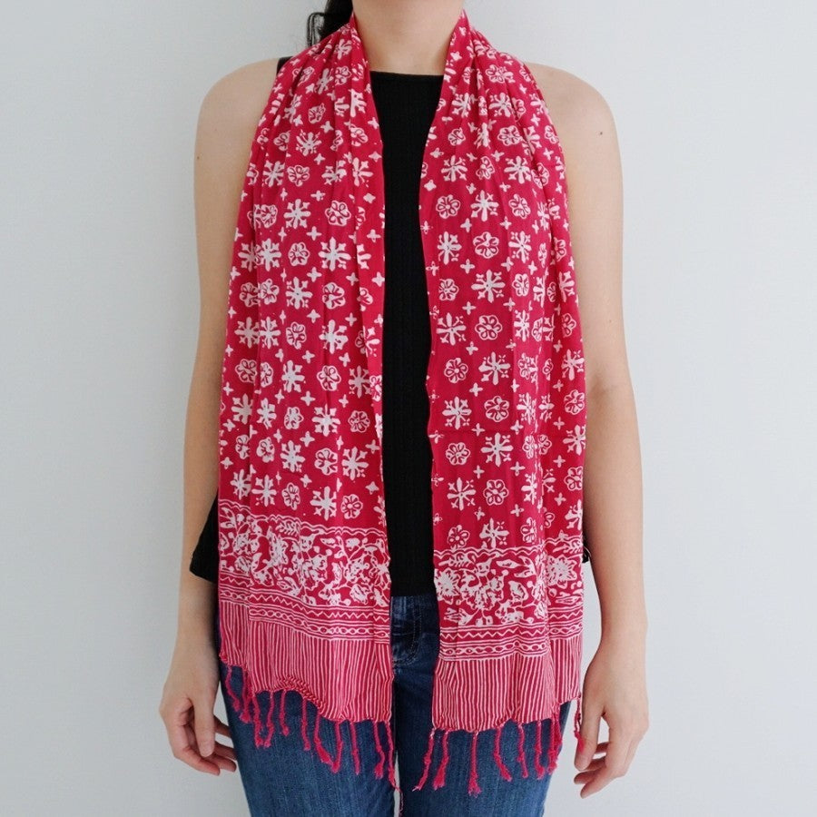 Scarf Batik P50 Pink
