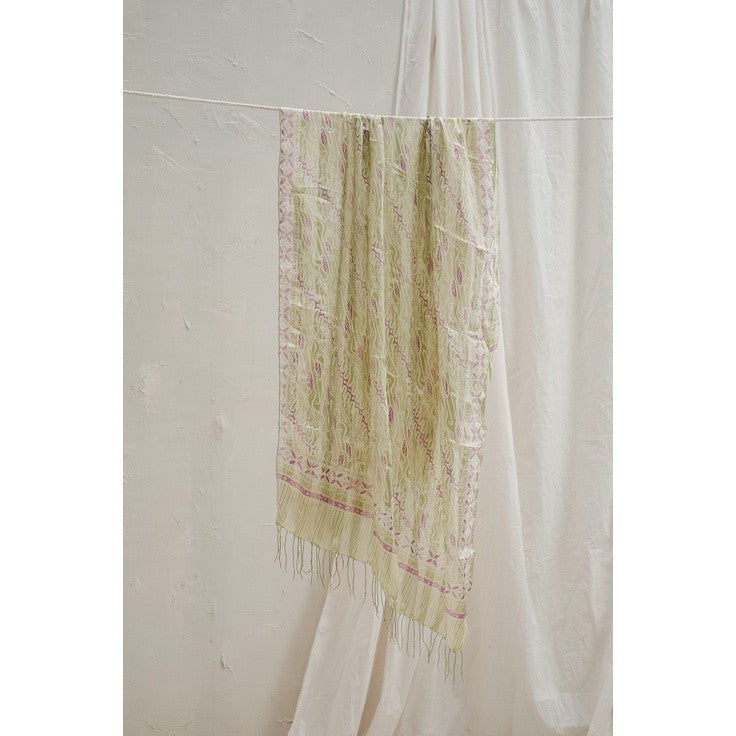 Selendang Batik Sutra Green 03