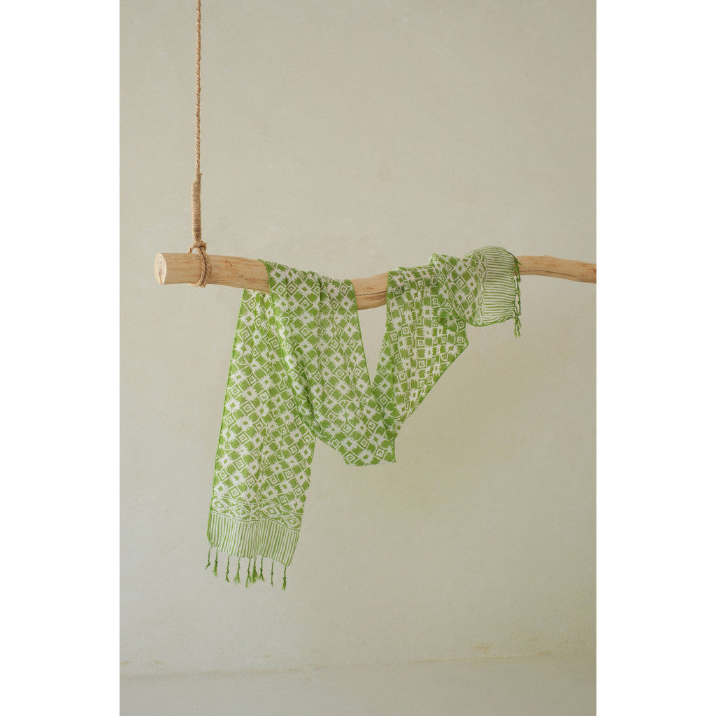 Scarf Batik TCi Kawung 4 Green
