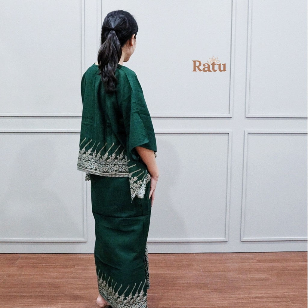 Tatiana Set 04-Dress Batik Setelan Atasan-Rok Tali Ikat/Kebaya Modern