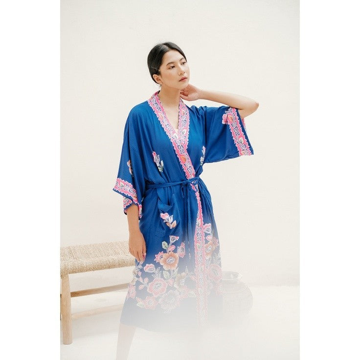 Kimono Batik Loungewear in Blue