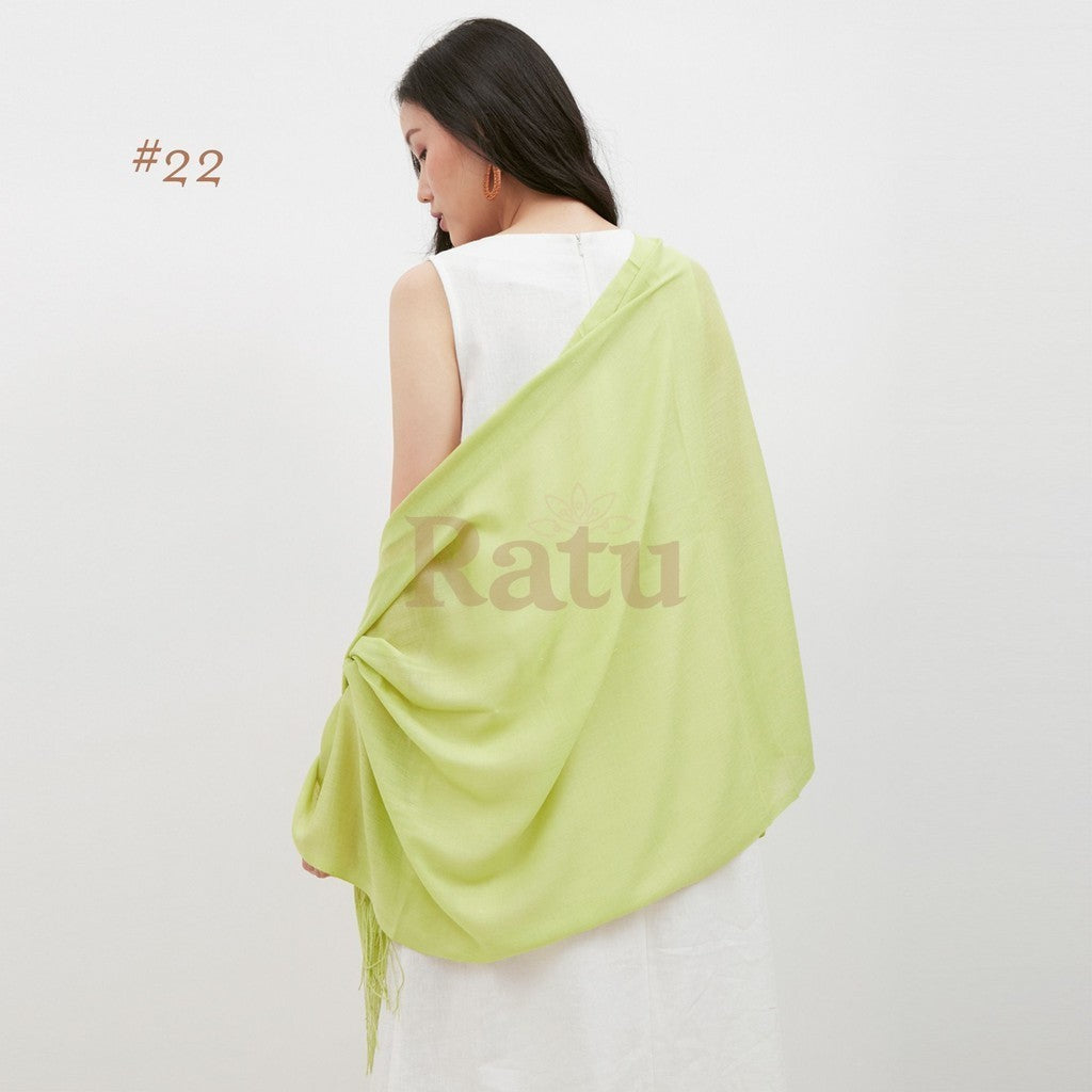 Plain Pashmina Cashmere 22