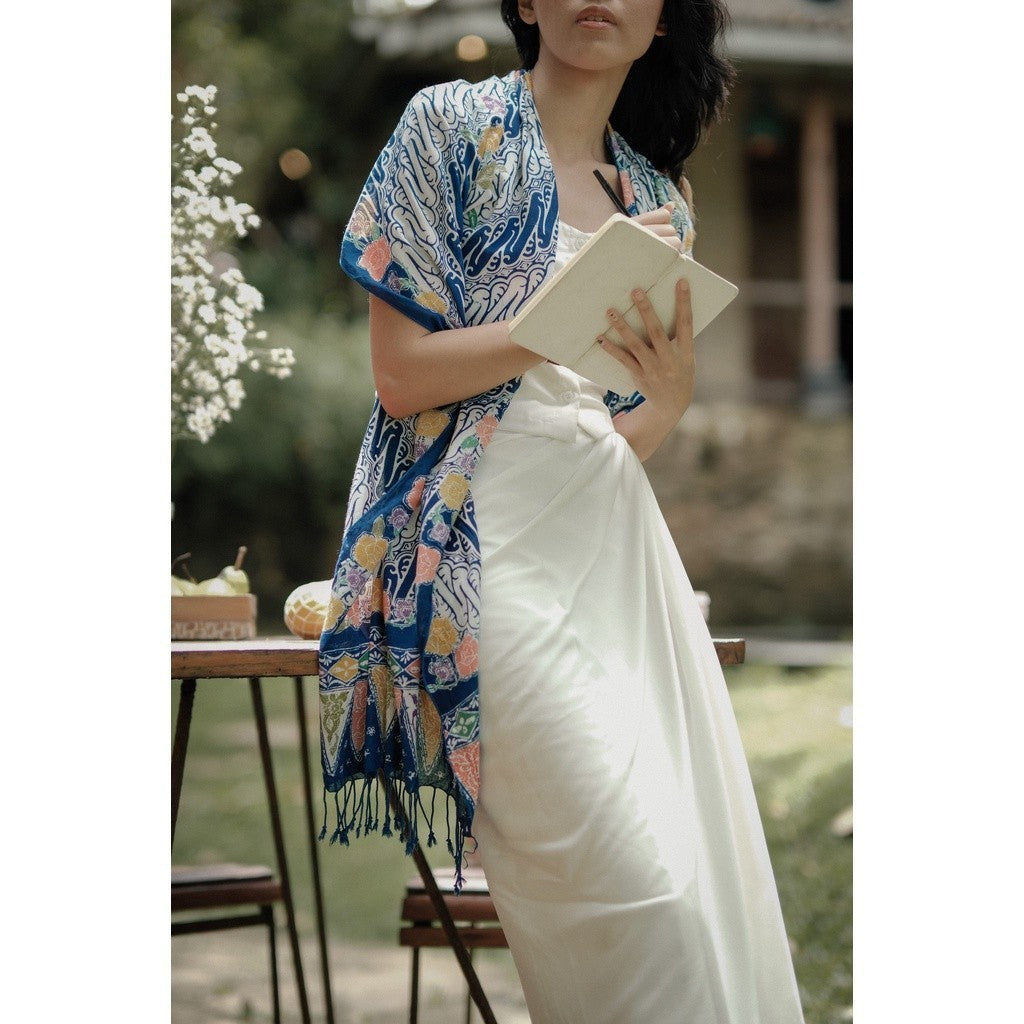 Selendang Batik Encim Blue