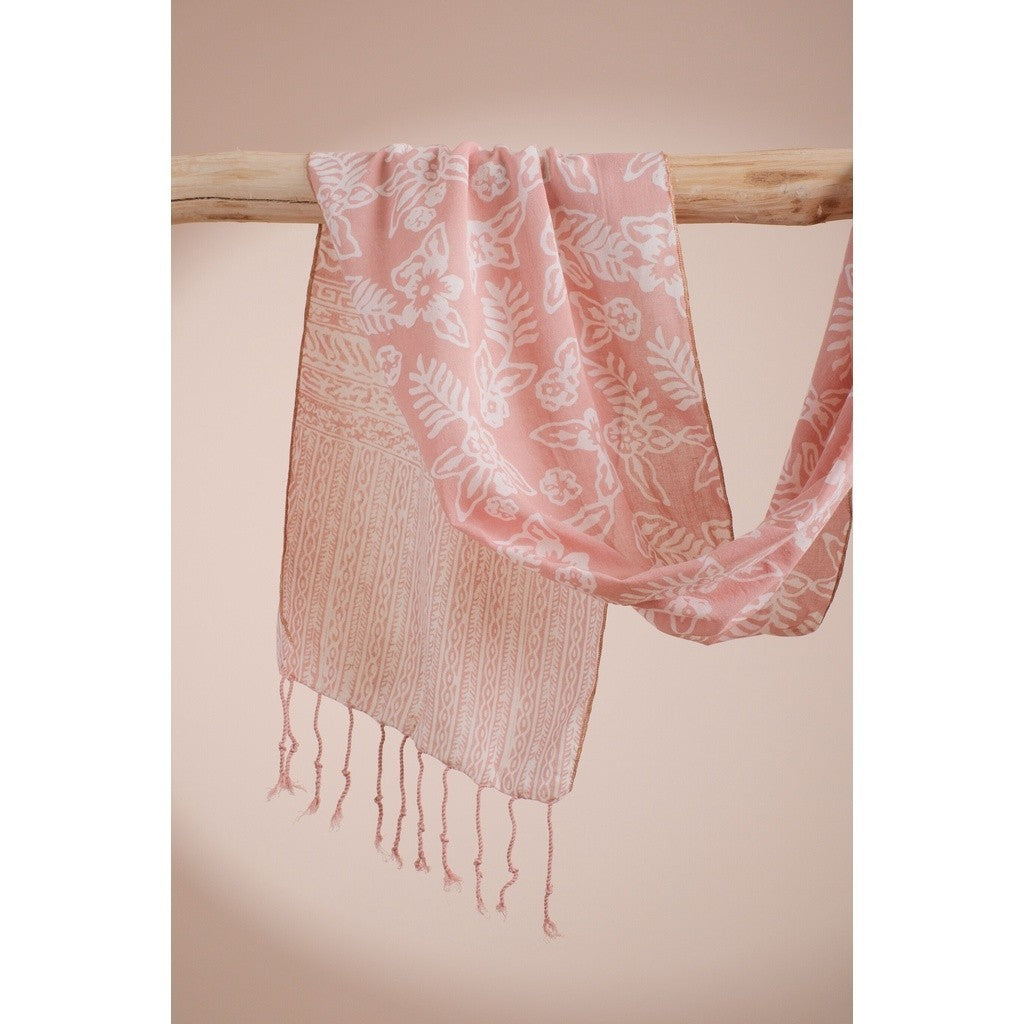 Scarf Batik TCL Daun 2 Cream