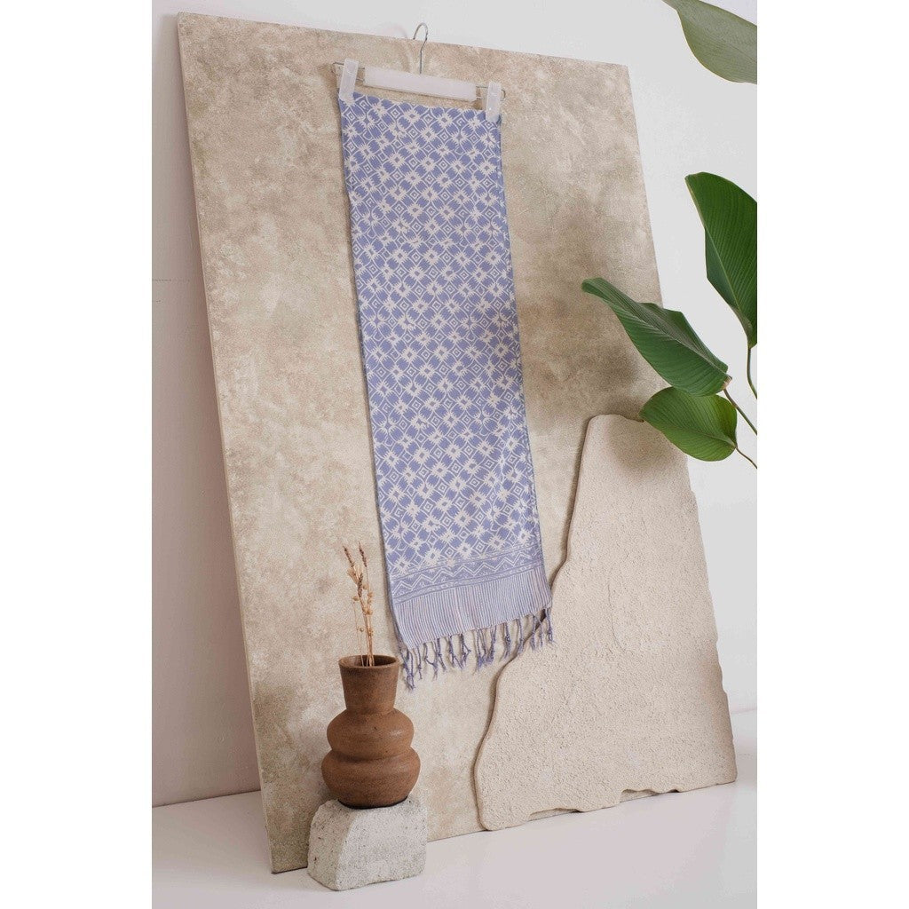 Scarf Batik TCGR Kawung 4 Grey
