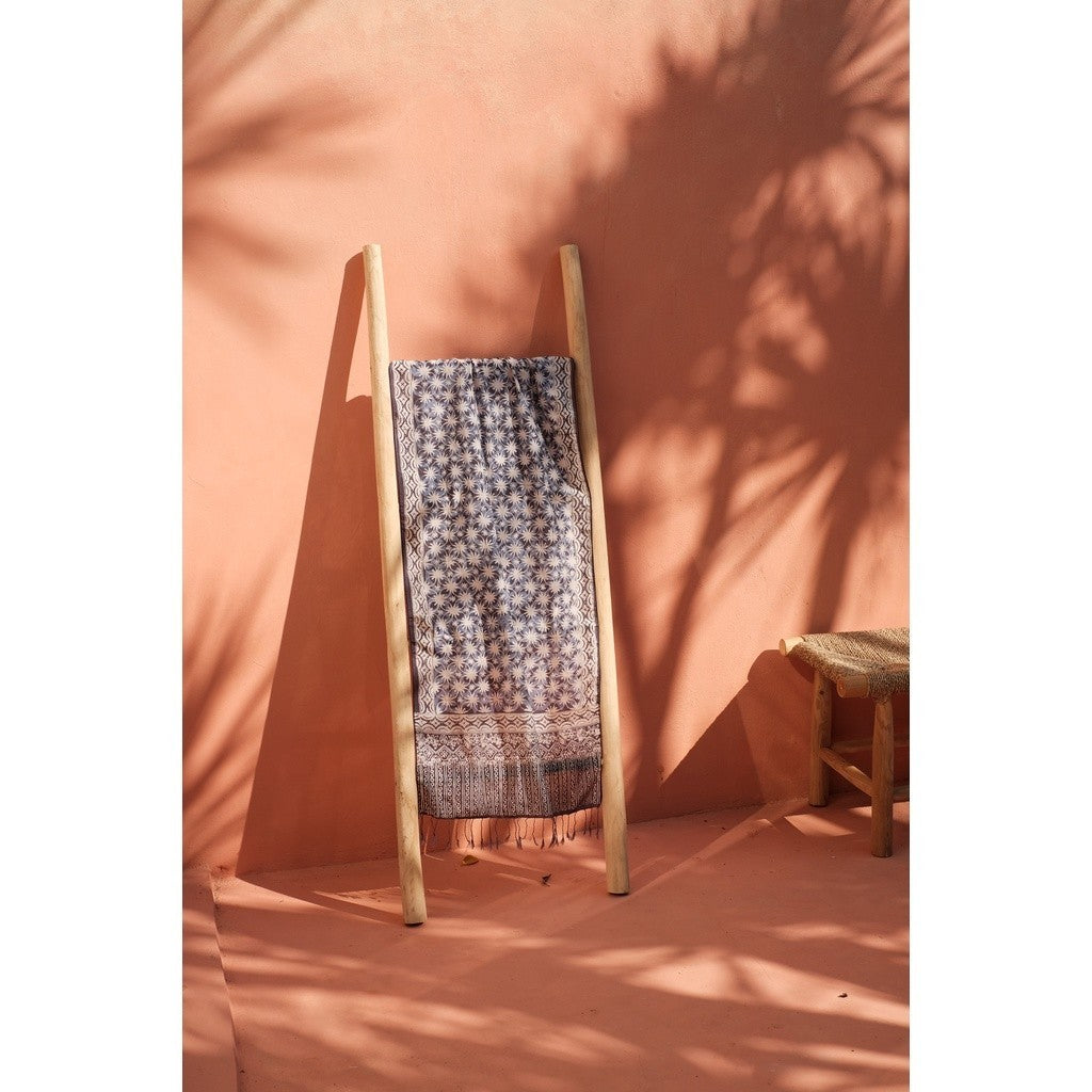 Scarf Batik Kawung - Greyish Blue