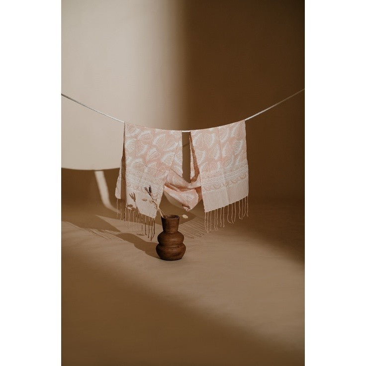 Scarf Batik TCL Daun Cream