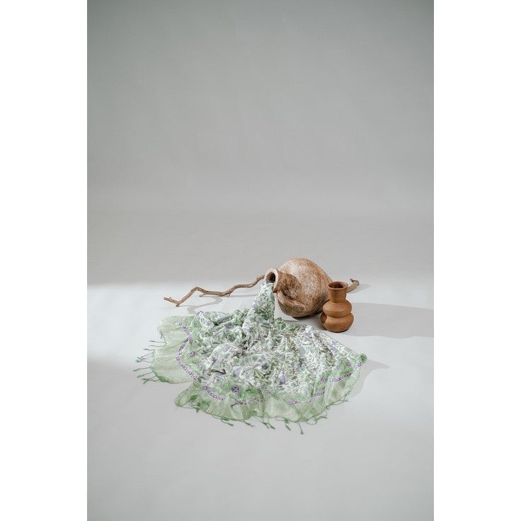 Selendang Batik Sutra Green 01