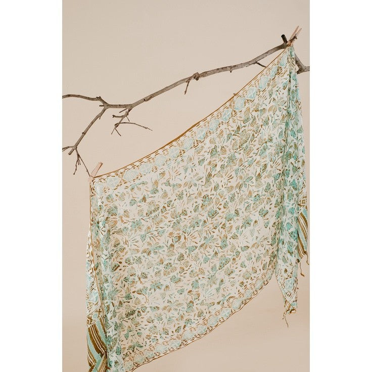 Syal Batik Sutra Green 01