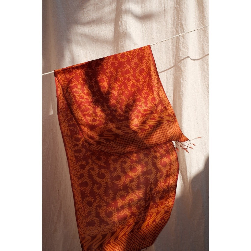 Scarf Batik Ganggang - Orange
