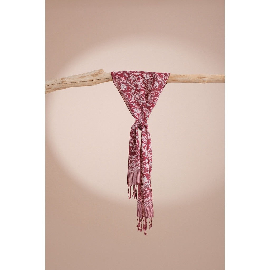 Scarf Batik N2 Maroon Red
