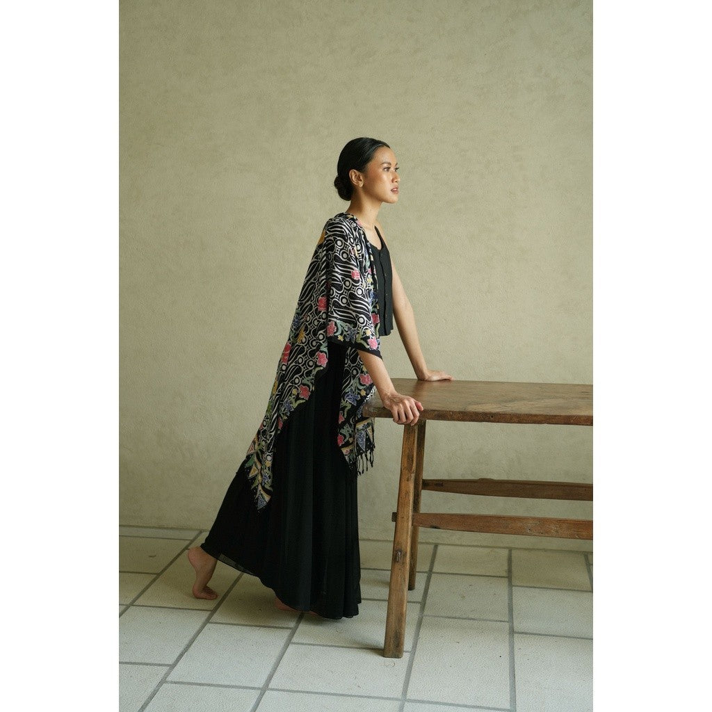 Selendang Batik Encim Parang 2 Black