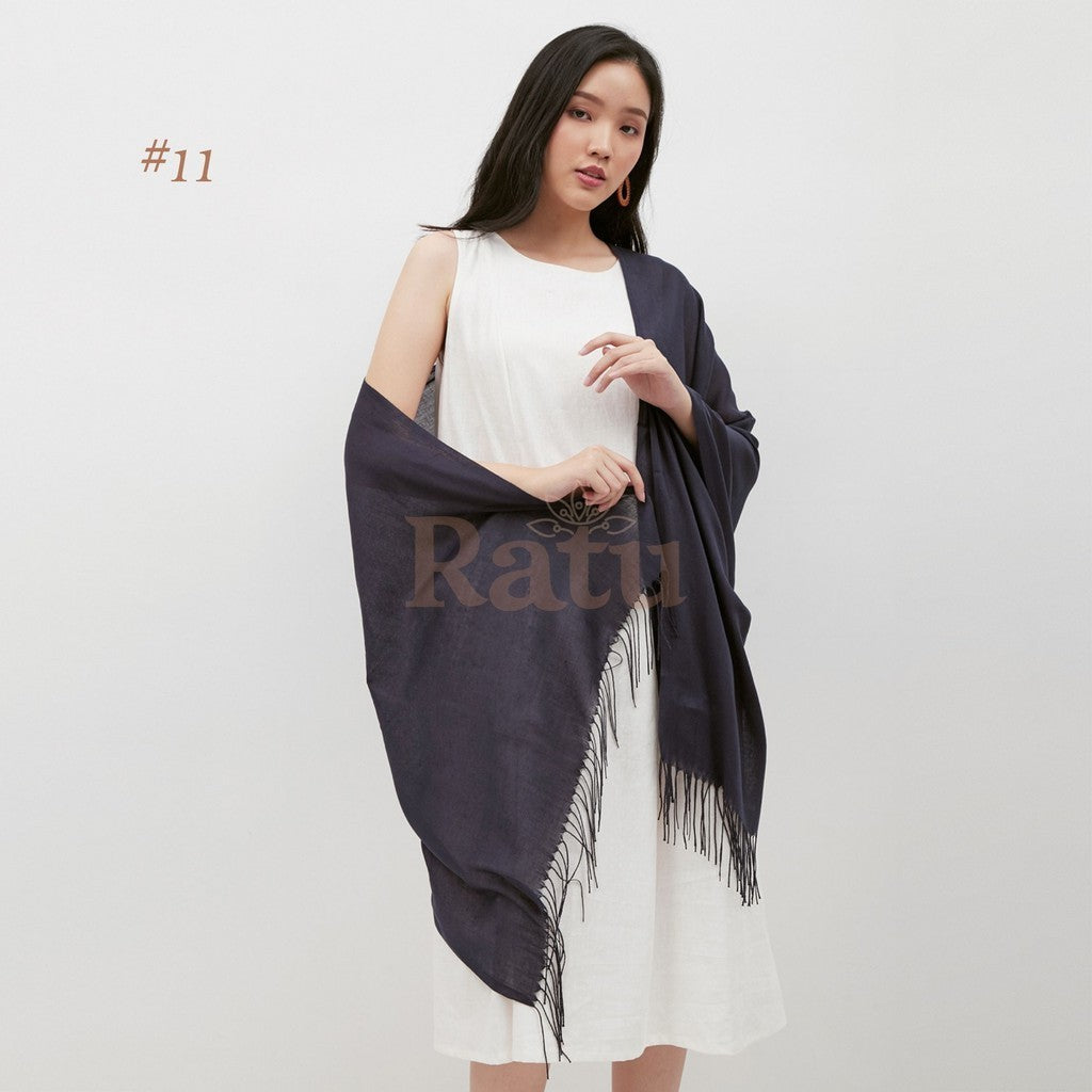 Plain Pashmina Cashmere 11