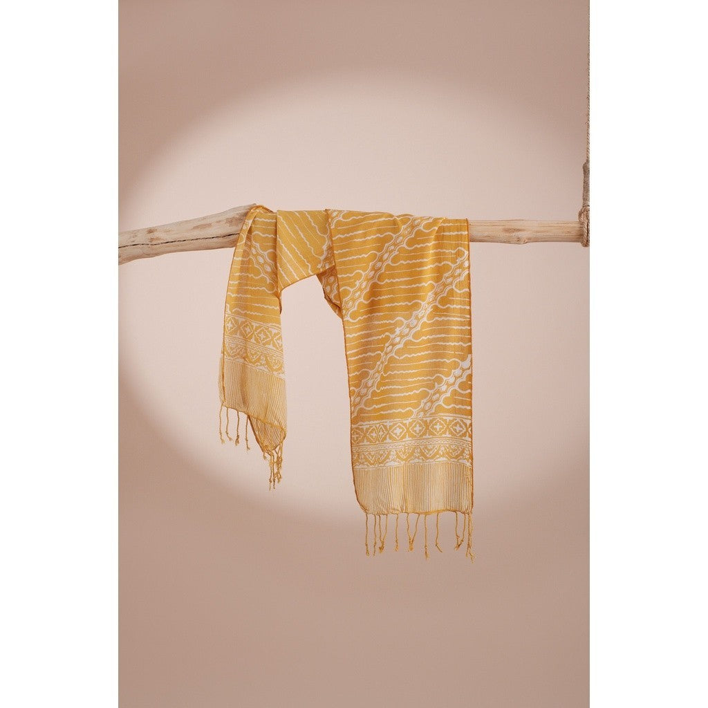 Scarf Batik TCK Parang 2 Yellow
