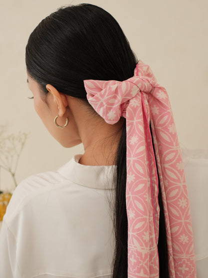 Scarf Batik TCA Kawung 3 Pink