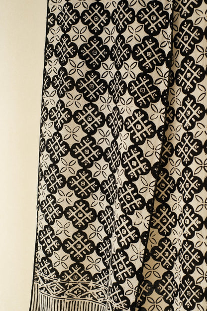 Scarf Batik TCE Kawung XO Black