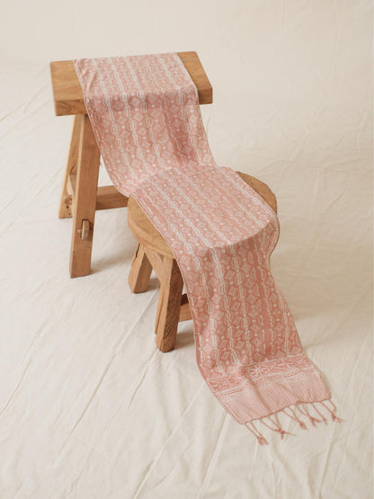 Scarf Batik Ceplok Wibowo - Cream